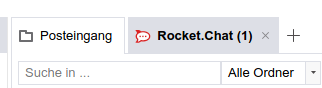 Rocket.Chat Anzeige neuer Nachricht im Tab